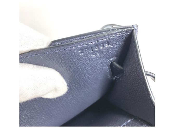 Borsa Clutch Kelly Depeche 25 di Hermès Blu navy - vista 14
