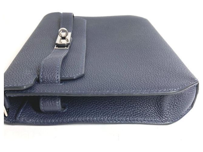 Borsa Clutch Kelly Depeche 25 di Hermès Blu navy - vista 2