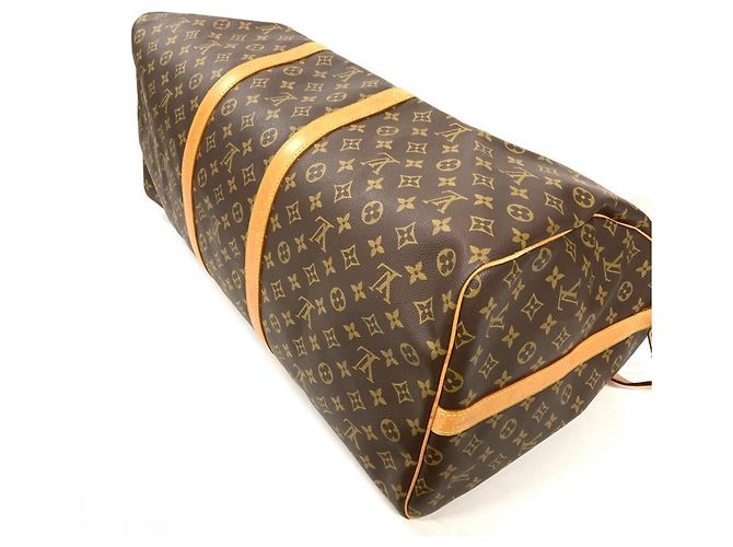 Borsa Boston Keepall 60 Louis Vuitton Marrone - vista 3