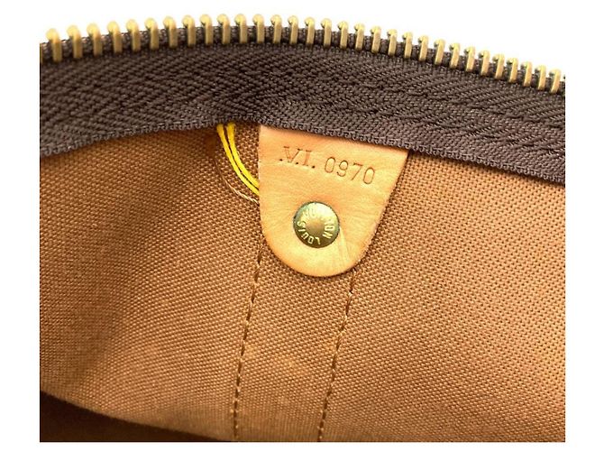 Borsa Boston Keepall 60 Louis Vuitton Marrone - vista 8