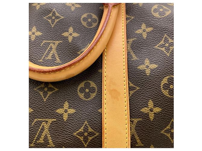 Keepall 55 Boston Tasche aus Monogramm-Canvas und Leder von Louis Vuitton Braun - Ansicht 5