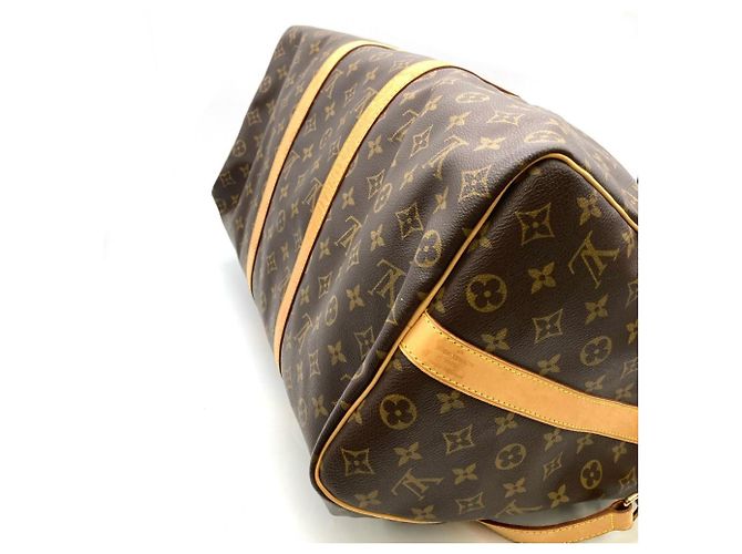 Borsa Boston Keepall 50 Louis Vuitton Marrone - vista 4