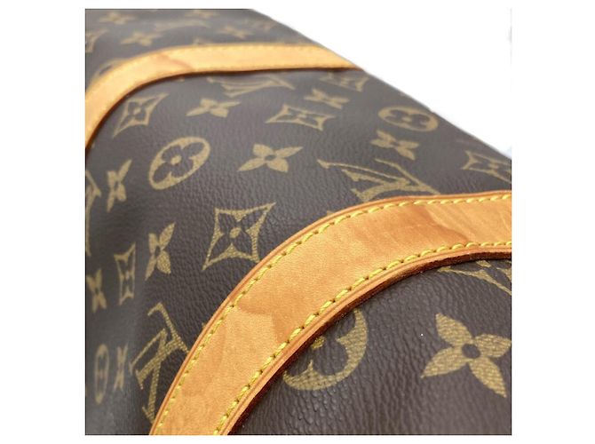 Borsa Boston Keepall 50 Louis Vuitton Marrone - vista 7