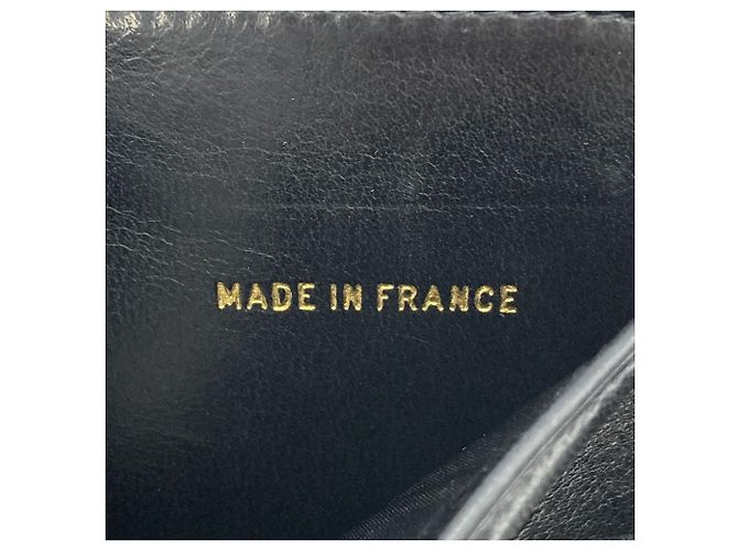 Chanel Coco Mark Double-Hook Bifold Wallet Black - view 10