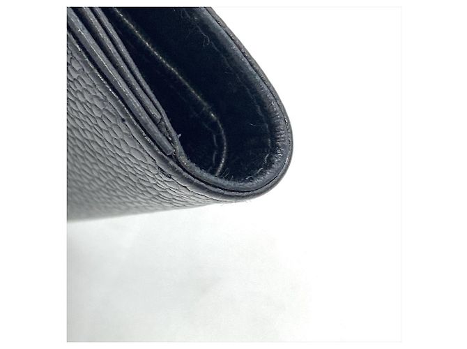 Chanel Coco Mark Double-Hook Bifold Wallet Black - view 5