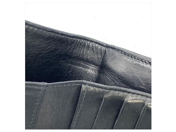 Chanel Coco Mark Double-Hook Bifold Wallet Black - view 8