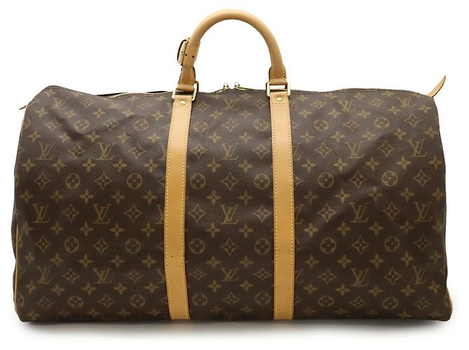 Borsa Boston Keepall 55 Monogramma Louis Vuitton Marrone - vista 2