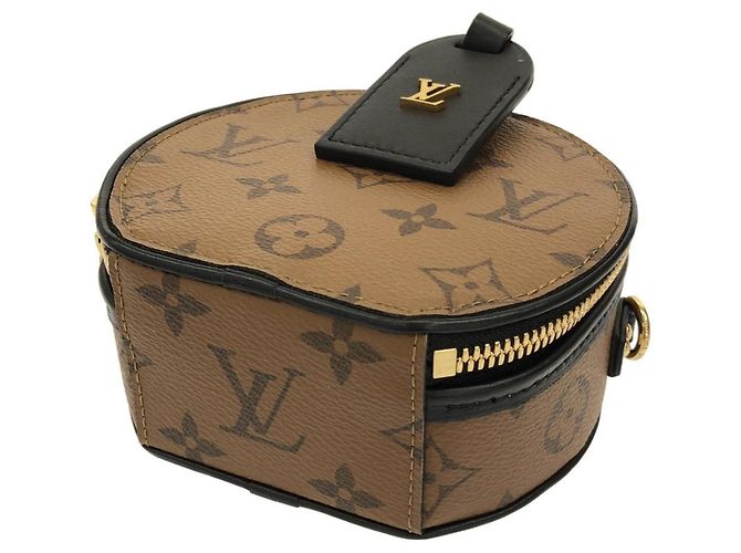 Borsa a Spalla Mini Boite Chapeau Monogram Reverse Louis Vuitton Marrone - vista 3