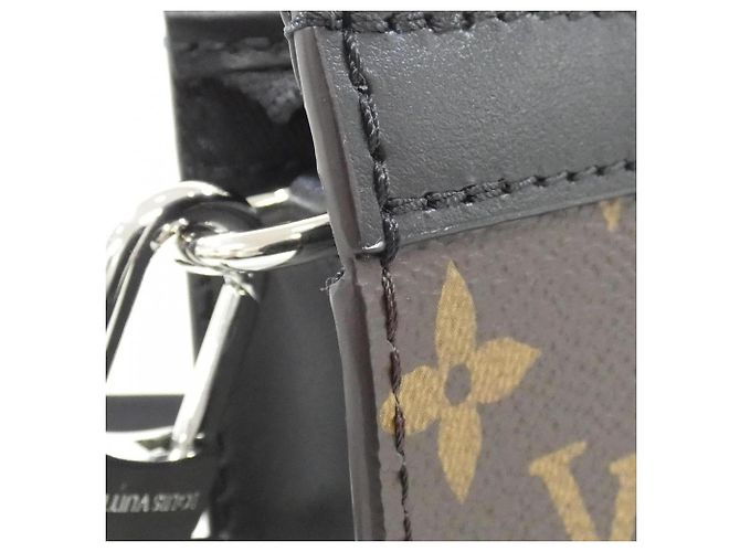 Portafoglio indossabile Louis Vuitton Monogram Macassar Gaston Marrone - vista 4
