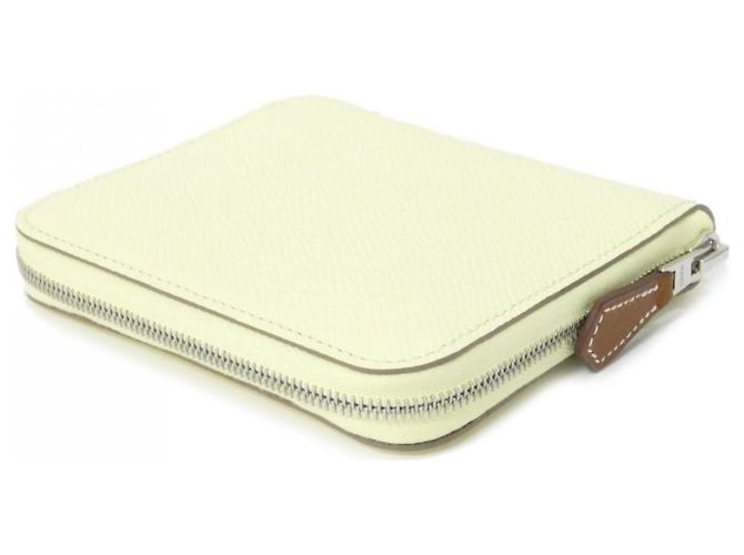 Billetera Compacta Faubourg Rainbow de Hermès Beige Amarillo - vista 2