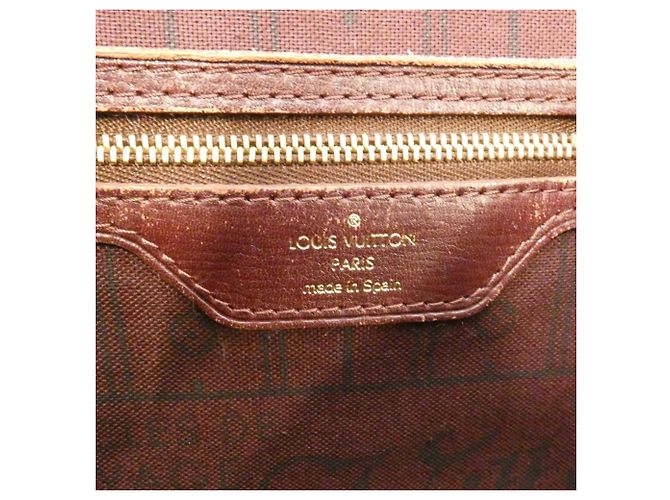 Borsa Louis Vuitton Monogram Idylle Neverfull MM Marrone Beige - vista 9