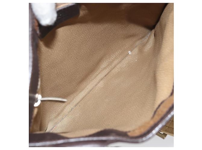 Borsa a Spalla Gancini in Tela Salvatore Ferragamo Beige - vista 5