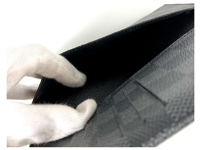 Estuche para tarjetas de visita Louis Vuitton Damier Graphite Negro - vista 8