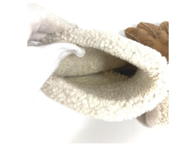 Louis Vuitton Beige Wool Gloves - view 3