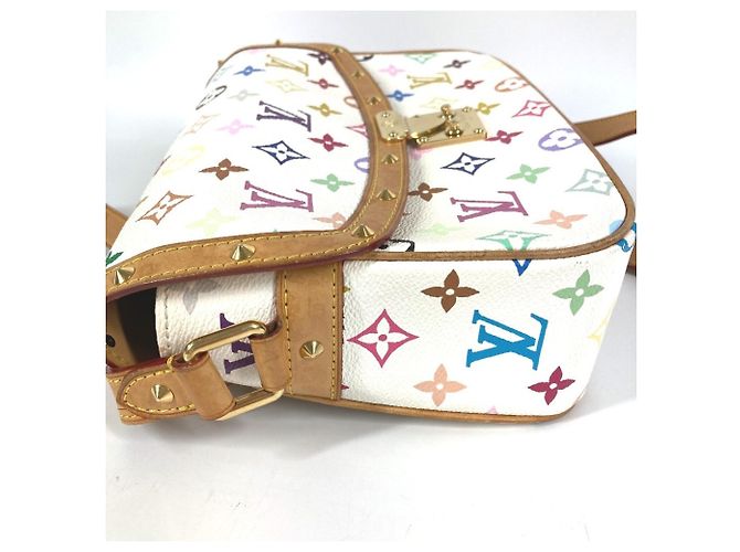 Louis Vuitton Monogram Multicolore Sologne Shoulder Bag White - view 3