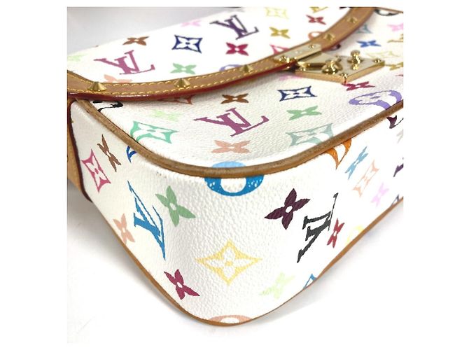 Louis Vuitton Monogram Multicolore Sologne Shoulder Bag White - view 5