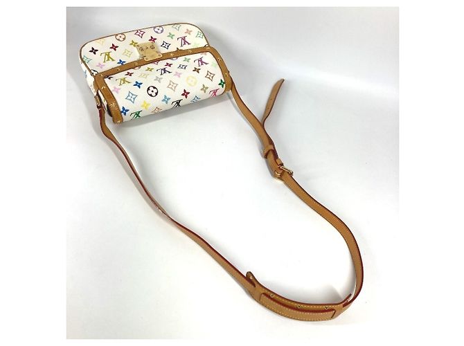 Louis Vuitton Monogram Multicolore Sologne Shoulder Bag White - view 8