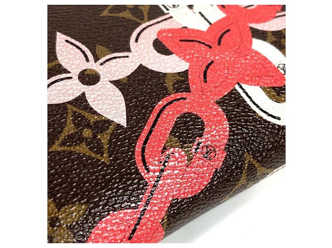Louis Vuitton Monogram Bay Langbörse Braun Pink - Ansicht 7