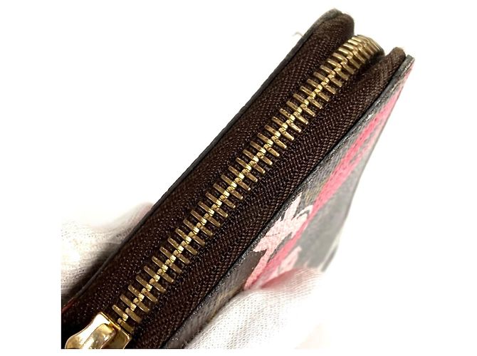 Louis Vuitton Monogram Bay Langbörse Braun Pink - Ansicht 9
