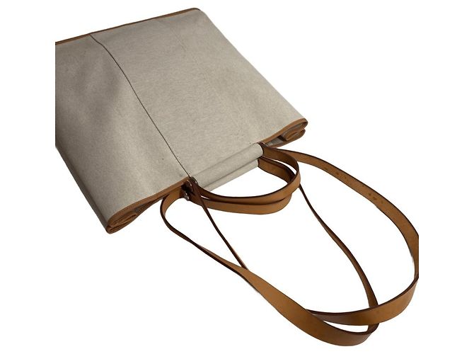 Cabag Borsa Tote Verticale Elan GM di Hermès Beige - vista 10