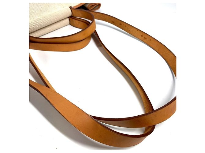 Cabag Borsa Tote Verticale Elan GM di Hermès Beige - vista 11