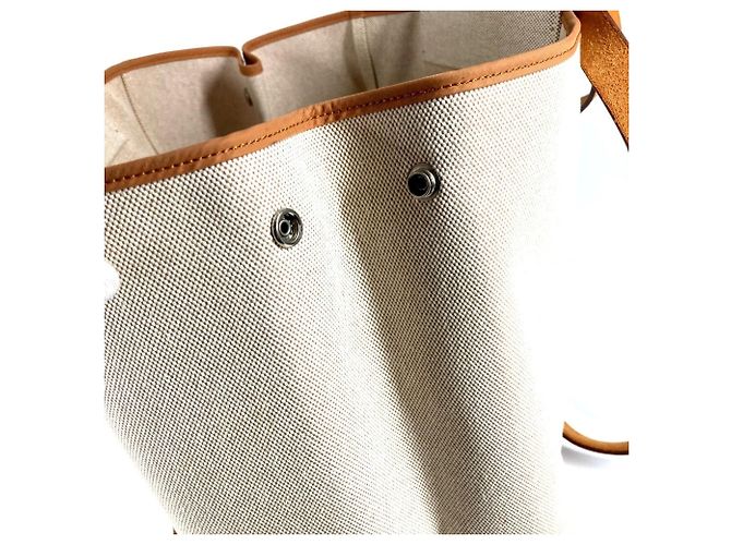 Cabag Borsa Tote Verticale Elan GM di Hermès Beige - vista 16