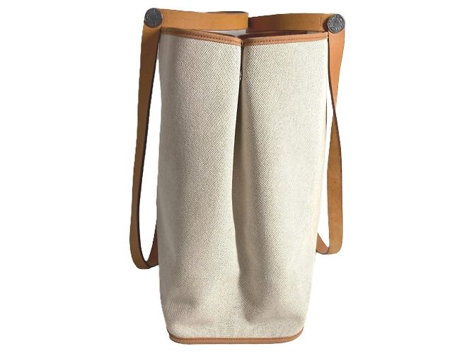 Cabag Borsa Tote Verticale Elan GM di Hermès Beige - vista 4