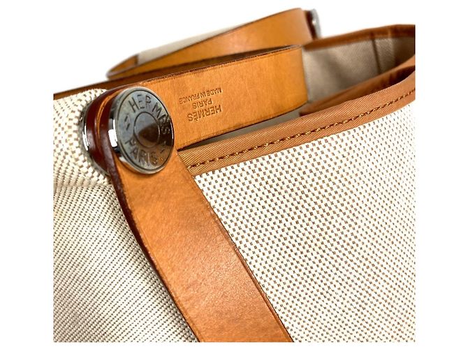 Cabag Borsa Tote Verticale Elan GM di Hermès Beige - vista 5