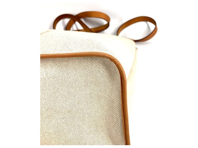 Cabag Borsa Tote Verticale Elan GM di Hermès Beige - vista 7