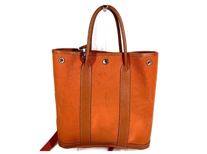 Hermès Borsa Tote HERMES Garden File PM Arancione - vista 2