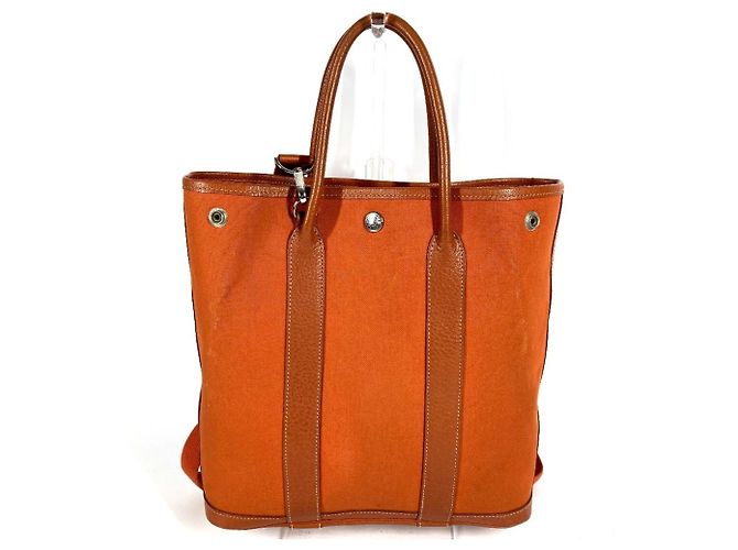Hermès Borsa Tote HERMES Garden File PM Arancione - vista 3