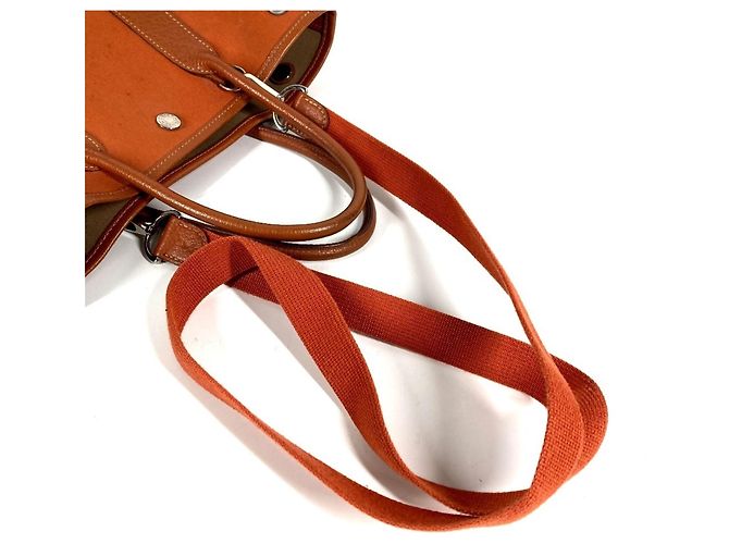 Hermès Borsa Tote HERMES Garden File PM Arancione - vista 9