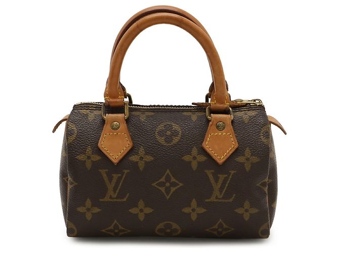 Pochette Mini Speedy Monogram Louis Vuitton Marrone - vista 2