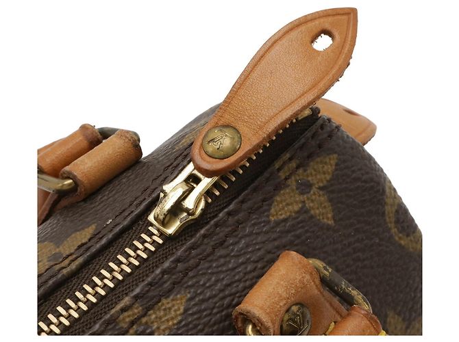 Pochette Mini Speedy Monogram Louis Vuitton Marrone - vista 5