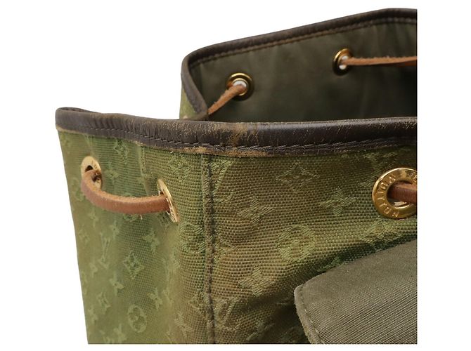 Zaino Mini Montsouris GM Monogram di Louis Vuitton Verde - vista 5