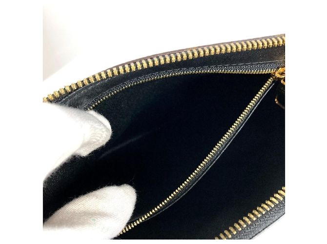 Beauty Case Monogram Pallas di Louis Vuitton Marrone Nero - vista 13