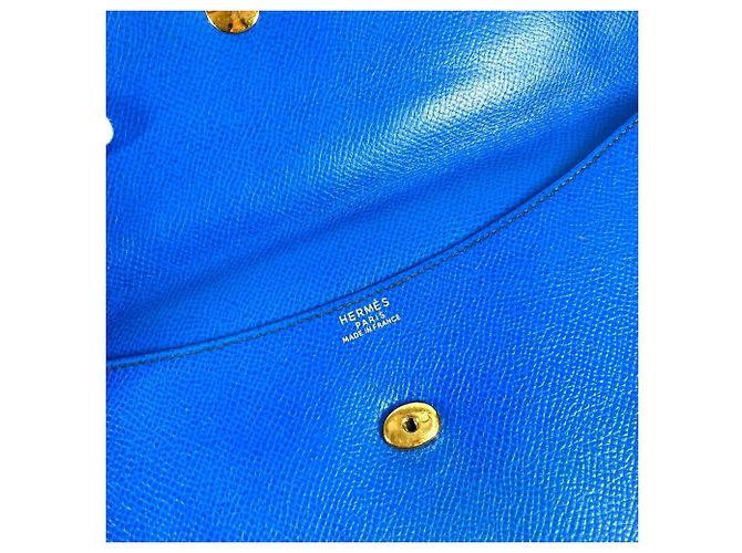 Borsa Clutch Pochette Rio di Hermès Blu - vista 10