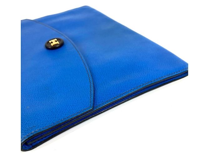 Borsa Clutch Pochette Rio di Hermès Blu - vista 4
