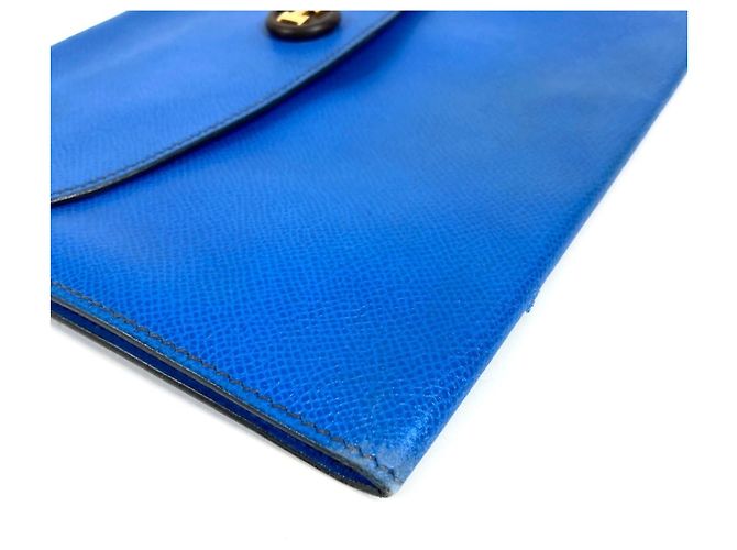 Borsa Clutch Pochette Rio di Hermès Blu - vista 5