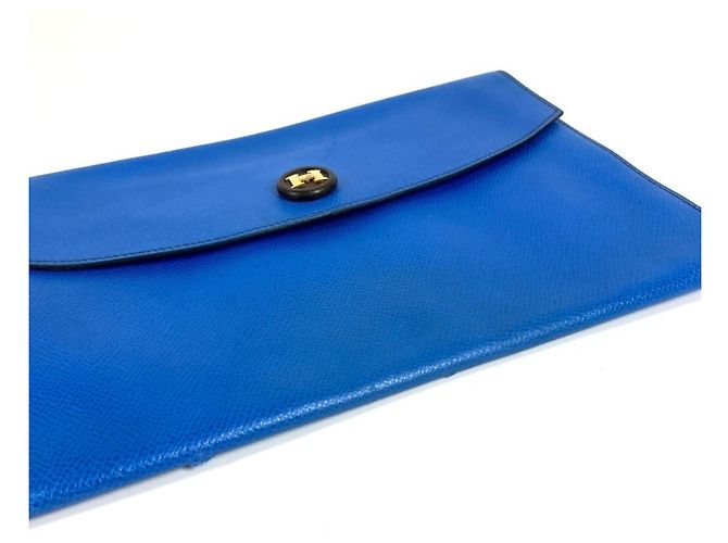 Borsa Clutch Pochette Rio di Hermès Blu - vista 6