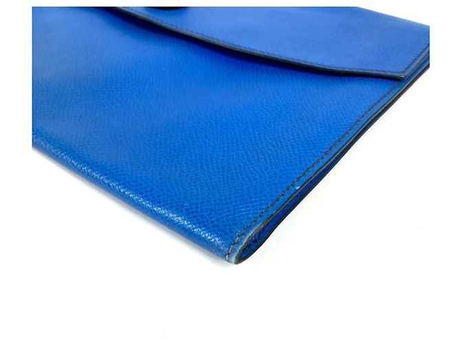 Borsa Clutch Pochette Rio di Hermès Blu - vista 7