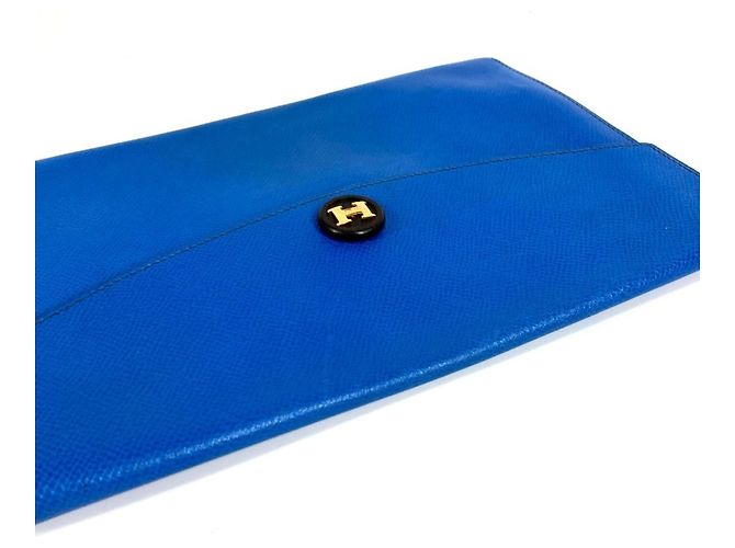 Borsa Clutch Pochette Rio di Hermès Blu - vista 8