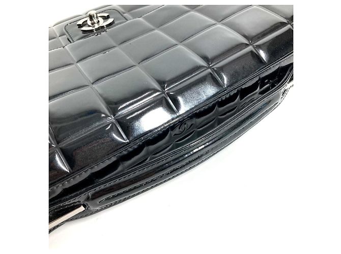 Timeless Borsa da spiaggia Chanel Flap CC Logo Coco Mark Nero - vista 5