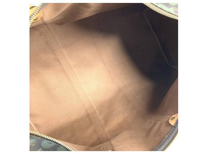 Borsa da viaggio Keepall 50 Monogram Graffiti Louis Vuitton Marrone Cachi - vista 13