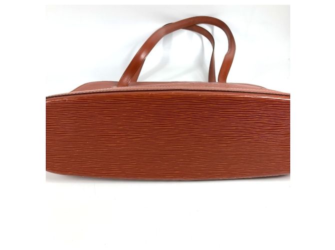 Borsa a spalla/tote in pelle Epi Louis Vuitton Marrone - vista 5
