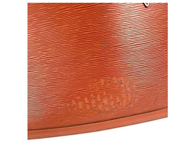 Borsa a spalla/tote in pelle Epi Louis Vuitton Marrone - vista 7