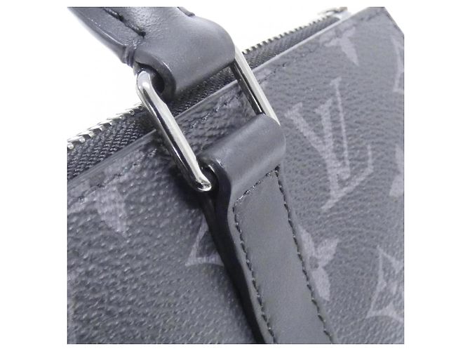 Borsa Cross Sac Plat Monogram Eclipse Louis Vuitton Nero - vista 4