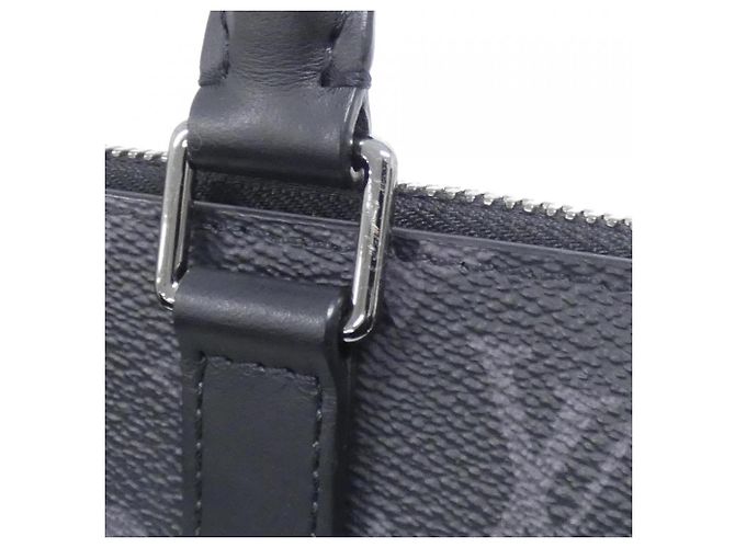 Borsa Cross Sac Plat Monogram Eclipse Louis Vuitton Nero - vista 5