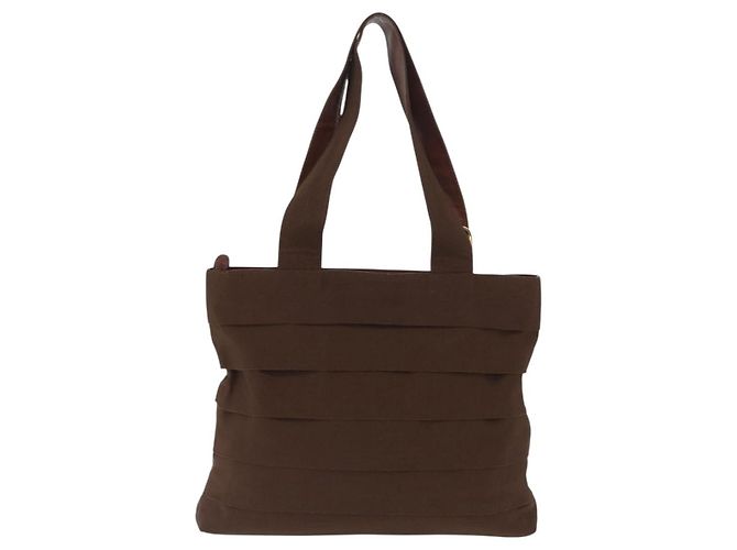 Borsa Vara in tela Salvatore Ferragamo Marrone - vista 2