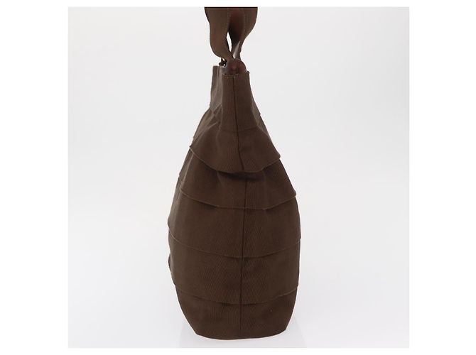 Borsa Vara in tela Salvatore Ferragamo Marrone - vista 3